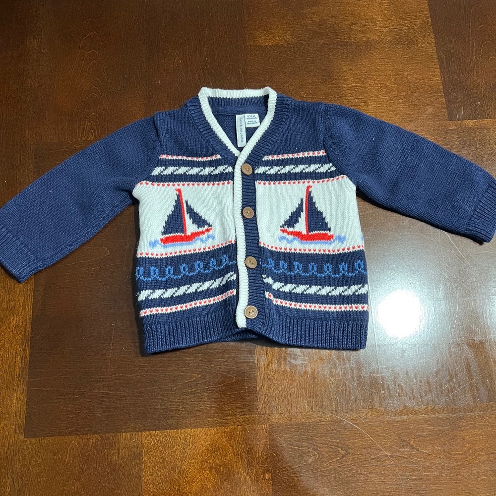 Janie and Jack Sailboat Sweater